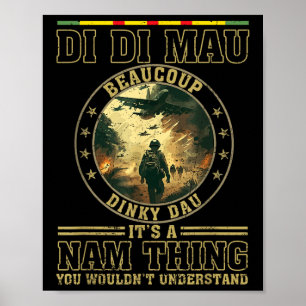 Poster Di Mau Son Nam Thème Dinky Dau Dau Funny Vietnam V