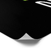 Poster Di-no-saur Dinosaure Drôle Puns Dark BG (Coin)