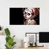 Poster dia de los muertos (Bureau à domicile)