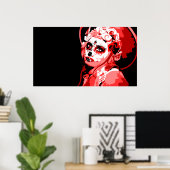 Poster dia de los muertos (Bureau à domicile)