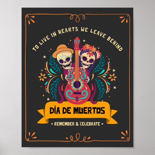 Poster Dia De Los Muertos (Devant)
