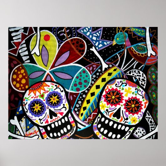 Poster Dia de los muertos (Devant)