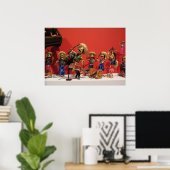 Poster Dia de los Muertos Bandoleros (Bureau à domicile)