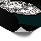 Poster Dia de los Muertos Cette fille Motif de diamant cr (Coin)