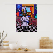 Poster Dia de los Muertos Chef (Cuisine)