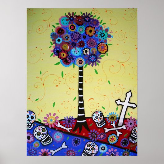 POSTER DIA DE LOS MUERTOS PAR PRISARTS (Devant)