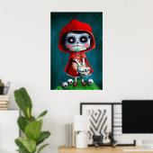 Poster Dia de los Muertos Petit chaperon rouge (Bureau à domicile)