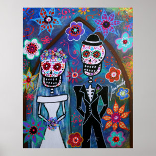 POSTER DIA DE LOS MUERTOS WEDDING