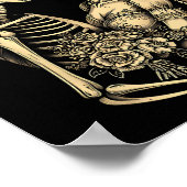 Poster Dia De Muertos Sugar Skull Couple Skeleton Bride W (Coin)