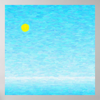 Poster Dia de sol em alto mar