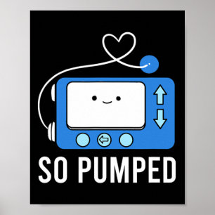 Poster Diabète Amusant Type 1 Enfants Tellement Pompé Dia