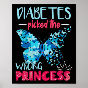 Poster Diabète attrapé Le Mauvais Princesse Diabète Award