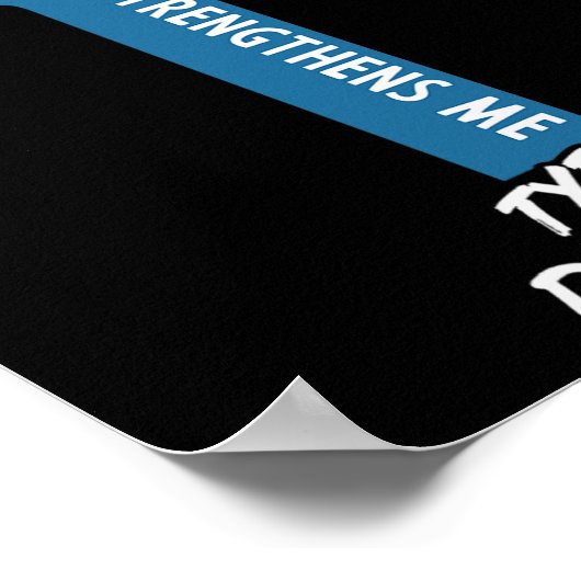 Poster Diabète Je Peux Faire Tout Par Jésus T1D Sup (Coin)