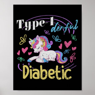 Poster Diabète T1d dérivée de type 1