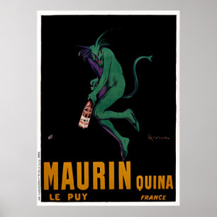 Poster Diable vert de Maurin Quina par Cappiello