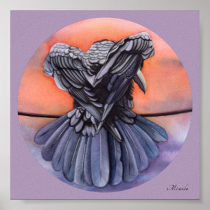 Poster Diablo Corbeau noir corbeau Art Imprimer Miranda