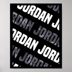 Poster Diagonal Jordanie Motif Design Cadeau gris Camoufl