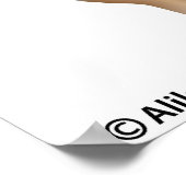 Poster Diagramme anatomie articulaire du genou non marqué (Coin)