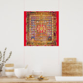 Poster Diagramme cosmique Mandala pour la méditation (Cuisine)