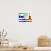 Poster Diagramme d'ailettes en alto (Cuisine)