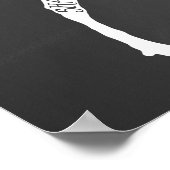 Poster Diagramme de boucherie découpe de viande horloge c (Coin)