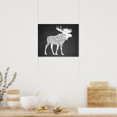 Poster Diagramme de boucherie découpe de viande horloge c (Cuisine)