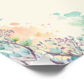 Poster diagramme de fleur squelette de l'anatomie médical (Coin)