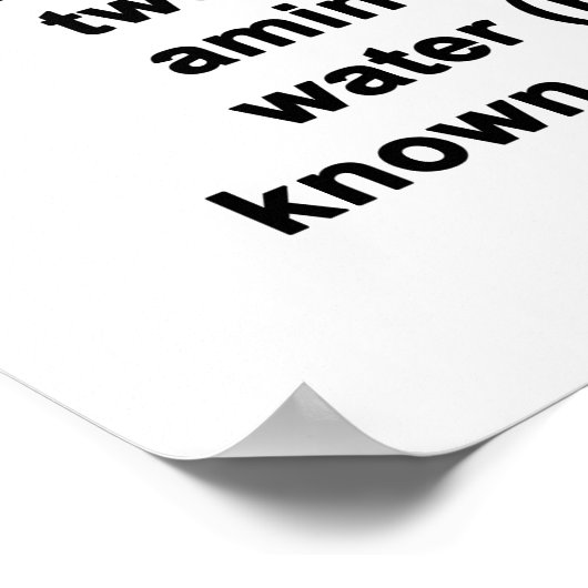 Poster Diagramme de formation de liaison Peptid (Coin)