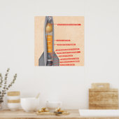 Poster Diagramme de fusée (Cuisine)
