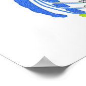 Poster Diagramme de la colonne vertébrale humaine (Coin)