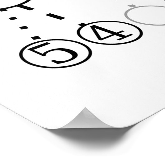 Poster Diagramme de l'arborescence binaire du code Morse (Coin)