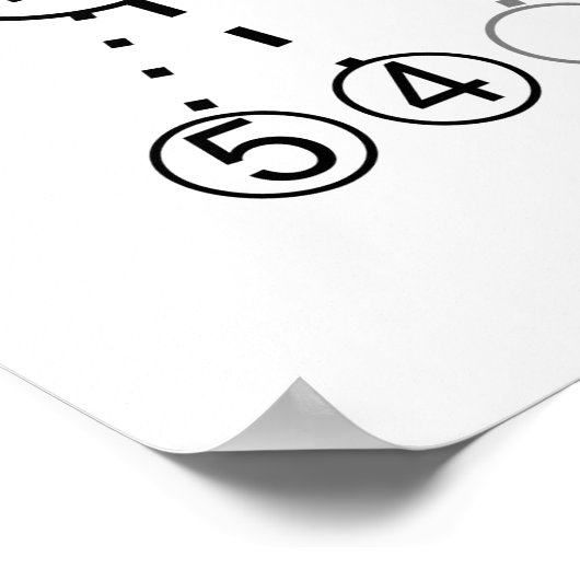 Poster Diagramme de l'arborescence du code Morse (Coin)