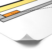 Poster Diagramme de l'instrument de musique Harpsichord (Coin)
