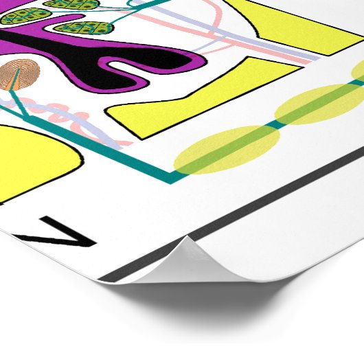 Poster Diagramme de l'organisation du système nerveux (Coin)