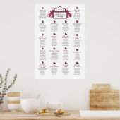 Poster Diagramme de Mariage de thème de film (Cuisine)