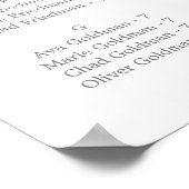 Poster Diagramme de siège alphabétique en argent (Coin)