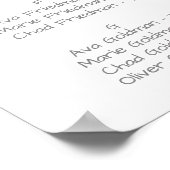 Poster Diagramme de siège alphabétique en argent à branch (Coin)