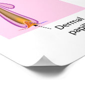 Poster Diagramme de version étiqueté du cycle de croissan (Coin)