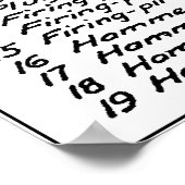 Poster Diagramme des armes (Coin)