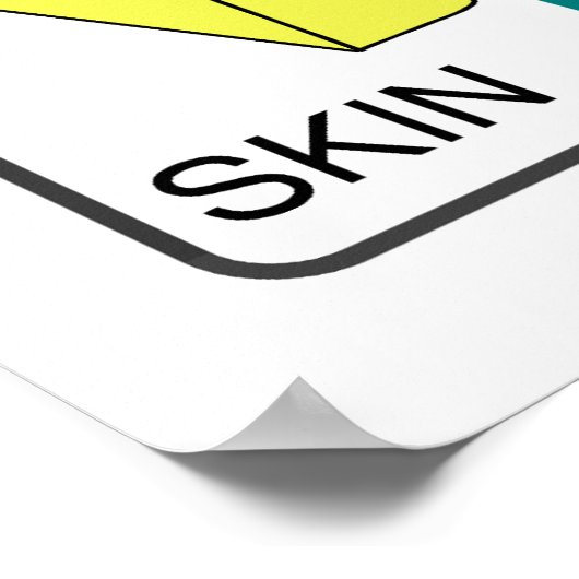 Poster Diagramme des fonctions de base du système nerveux (Coin)