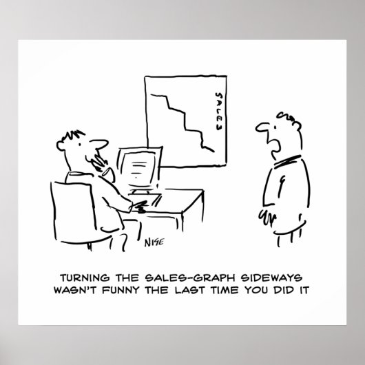 Poster Diagramme des ventes Office tourné latéralement (Devant)