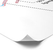 Poster Diagramme du système reproducteur féminin (Coin)