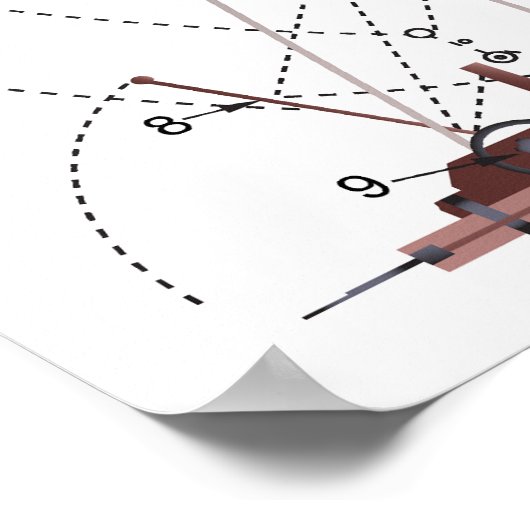 Poster Diagramme d'un moteur de siège de Trebuchet du Moy (Coin)