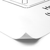 Poster Diagramme d'un traitement Médicale d'hémodialyse (Coin)