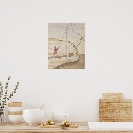 Poster Diagramme d'une méthode d'approvisionnement en eau (Cuisine)