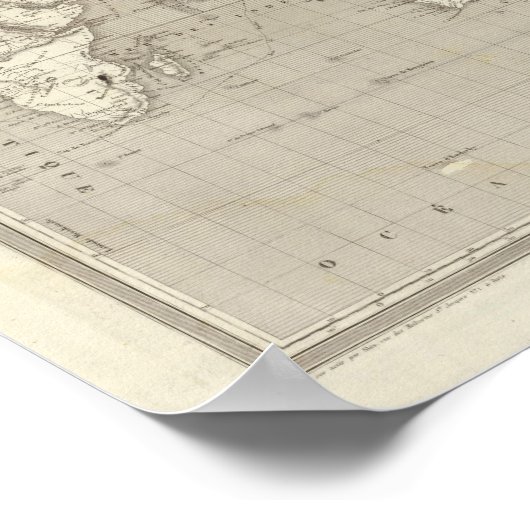 Poster Diagramme Planisphère du système solaire (Coin)