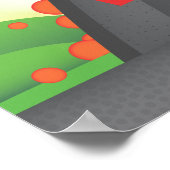 Poster Diagramme volcanique (Coin)