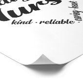 Poster Dialyse Infirmière Coeur Mot Cloud (Coin)