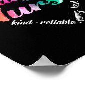 Poster Dialyse Infirmière Coeur Mot Nuage Aquarelle Arc-e (Coin)