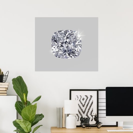 Poster Diamant en forme (Bureau à domicile)